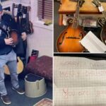 Tipsy thief steals 2 mandolins from NJ music store, returns them days later with note saying ‘I been drunk’