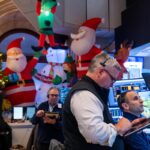 Dow, S&P 500, Nasdaq waver as Fed minutes show division over December rate cut