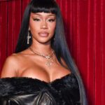 Saweetie Posing in Jacket That Looks Like Mini Dress Is Must See