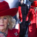 Queen Camilla Brings Crimson Fashion to the Christmas Morning Service