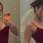 Jennifer Lopez’s Red Dress Is Barely Held up by Two Straps