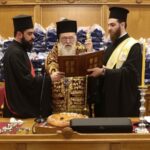 Archbishop of Athens blesses the New Year’s Vasilopita at the Holy Synod of the Church of Greece