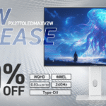 The PX277 OLEDMAX V2 White panel gaming monitor from Pixio is now available for pre-order! Save 10% off now!