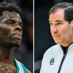 Scott Drew tells CBS Sports why James Nnaji will play for Baylor after being selected in NBA Draft