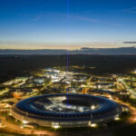 Beam shone into sky to celebrate science campus