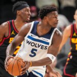 Anthony Edwards leaves bench early during Timberwolves loss to Hawks