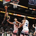 Anthony Edwards leaves Timberwolves-Hawks early as Hawks win sans Trae Young