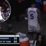 Anthony Edwards leaves Timberwolves bench midgame in shocking scene