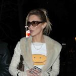 Bella Hadid Rocks Lace-Up Low-Rise Jeans in Aspen