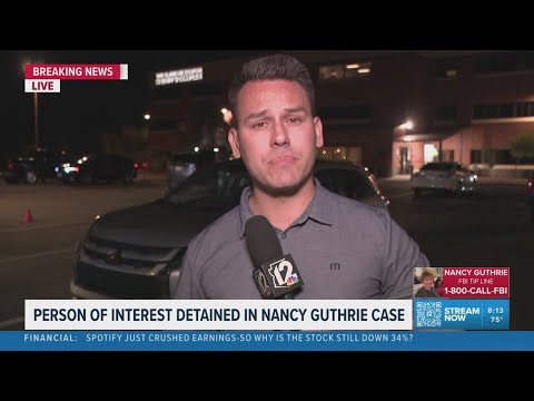 Person detained at traffic stop in Nancy Guthrie investigation | BREAKING NEWS