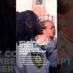 CITY COUNCIL MEMBERS ATTEMPT TO SERVE TERMINATION PAPERS TO LIPSCOMB POLICE CHIEF