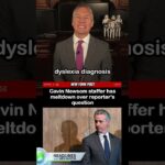 Newsom Staffer Snaps After Reporter Asks for Proof #gavinnewsom