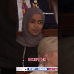 Ilhan Omar SHAKES HEAD as Trump decries Somali migrants #shorts #usa #us #politics #trump