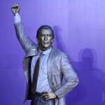 Lakers unveil Pat Riley statue next to Magic Johnson and Kareem Abdul-Jabbar