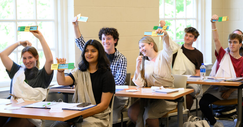 Ancient Greek role-play revives political debate