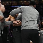 Miami Heat and Memphis Grizzlies fight in NBA game, Scotty Pippen Jr.