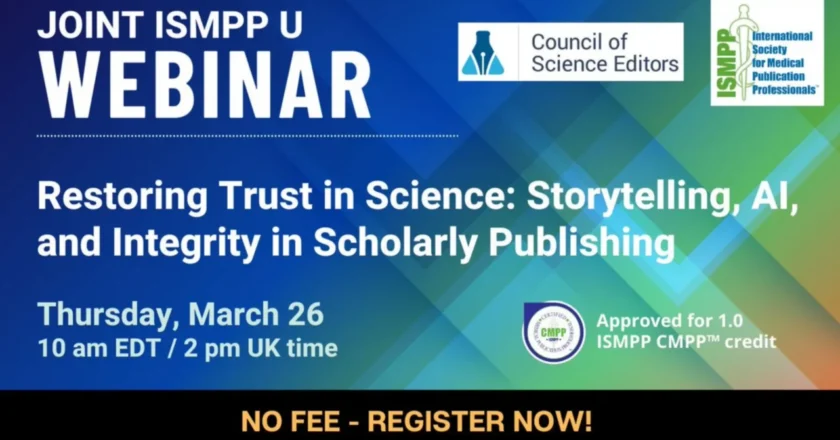 Restoring Trust in Science: Storytelling, AI, and Integrity in Scholarly Publishing