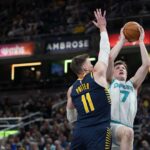 Hornets’ Kon Knueppel breaks NBA rookie record for 3-pointers in a season in just 59 games