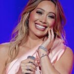 Hilary Duff Rides a Vespa in Hermes Crop Top & Micro Miniskirt