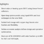 Published at Thermal Science and Enginering Progress – Techno-economic assessment of a concentrating solar air heater and packed-bed thermal energy storage for medium-temperature industrial process heat
