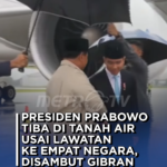 @metro_tv Presiden Prabowo Subianto tiba di Tanah Air usai menuntaskan rangkaian…
