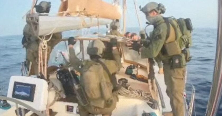 Gaza aid flotilla, including Greek vessel, intercepted by Israeli forces