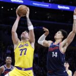 Luka Doncic and Lakers hold off Clippers as Kawhi Leonard exits late