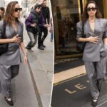 Aubrey Plaza wears Vivaia’s new Margot Mary Jane flats at Paris Fashion Week