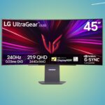 LG 45GS95QE Ultragear OLED Gaming Monitor drops to $1191.18