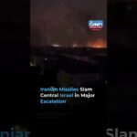 Iran Launches New Ballistic Missiles Toward Central Israel — Sirens Across Tel Aviv