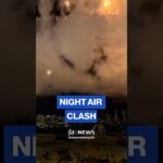 Massive interceptions over Tel Aviv