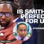 Stephen A. calls for UNC to hire Kenny Smith as their next HC 🗣️ ‘HE’S THAT DUDE’ | First Take
