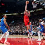 Barnes has career-high 15 assists, Raptors score 31 straight points to rout slumping Magic 139-87