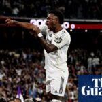 European football: Vinícius doubles up as Real Madrid edge Atlético in derby thriller | European club football