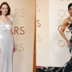 Emma Stone and Teyana Taylor lead sparkling Oscars red carpet fashion