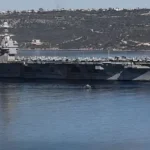 USS Gerald R. Ford arrives in Greece for repairs after Red Sea duty