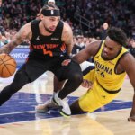Best photos of Pacers vs. Knicks in an NBA basketball game