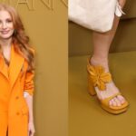 Jessica Chastain Welcomes Spring With Zimmermann Platforms in Paris