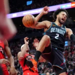 Pistons guard Cade Cunningham leaves game with back spasms