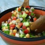 Greek chickpea salad
