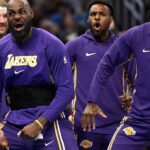 LeBron passes to Bronny for a 3-pointer and the NBA’s first father-son assist, league says