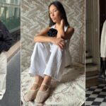 3 French Girl-Approved White Jeans + White Flat Shoe Outfits