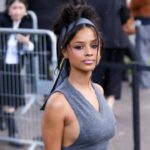 Tyla Makes Waves in V-Neck Top With Side Slit at Paris Fashion Week