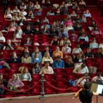 Students study to classical music at Amsterdam’s historic concert hall