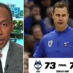 FIRST TAKE | FIRE Jon Scheyer – Stephen A. Smith shocked by Duke collapse to UConn 73-72 NCAAM