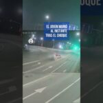 Captan choque fatal: Una moto choca brutalmente contra un auto