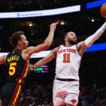 Knicks edge Hawks 108-105 after quick review wipes out McCollum’s half-court buzzer-beater