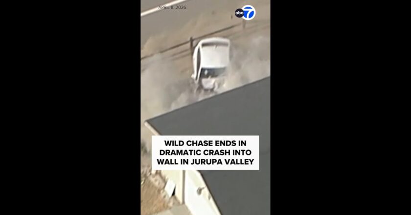 Wild chase ends in violent crash in Jurupa Valley
