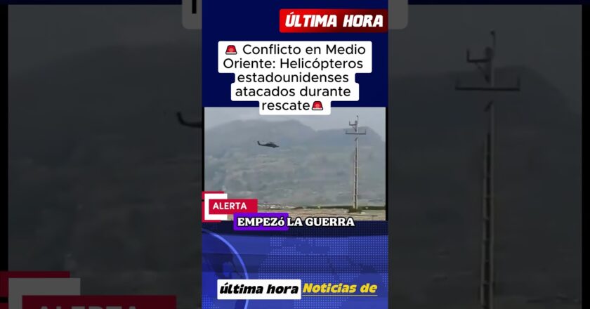 Irán difunde imágenes de EE.UU. bajo fuego en operación de rescate#MedioOriente #Iran #EEUU