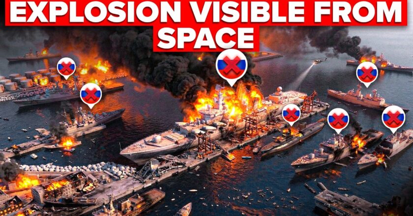MASSIVE FIREBALL Engulfs Russian Port of Novorossiysk… EVERYTHING is GONE
